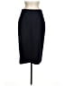 J.Crew 100% Wool Solid Black Blue Wool Skirt Size 8 - photo 1