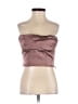 Zara 100% Polyester Burgundy Sleeveless Top Size S - photo 1