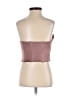 Zara 100% Polyester Burgundy Sleeveless Top Size S - photo 2