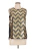 J.Crew Metallic Gold Sleeveless Blouse Size 10 - photo 1