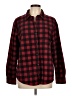 Riders by Lee 100% Polyester Plaid Red Long Sleeve Blouse Size L - photo 1