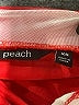 Peach Solid Red Casual Dress Size XS - photo 7