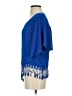 Blue Sketch 100% Polyester Blue 3/4 Sleeve Blouse Size S - photo 5