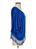 Blue Sketch 100% Polyester Blue 3/4 Sleeve Blouse Size S - photo 4