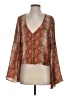 Buddy Love 100% Polyester Brown 3/4 Sleeve Blouse Size XS - photo 1