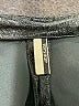 Topshop 100% Polyurethane Metallic Silver Black Casual Pants Size 2 - photo 7