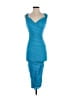 Shein 100% Polyester Blue Cocktail Dress Size 2 - photo 1