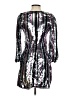 Sam Edelman 100% Polyester Metallic Silver Cocktail Dress Size 0 - photo 2