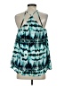 Decree 100% Polyester Teal Tank Top Size S - photo 2