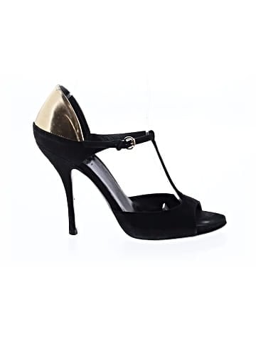 Gucci Vintage Suede T Strap Heels (view 1)