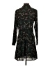 Veronica M. 100% Polyester Print Black Casual Dress Size XS - photo 2