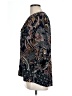 Elementz 100% Polyester Paisley Black 3/4 Sleeve Blouse Size L - photo 5