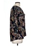 Elementz 100% Polyester Paisley Black 3/4 Sleeve Blouse Size L - photo 4