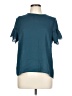 Westmoon 100% Polyester Teal Short Sleeve Blouse Size L - photo 1