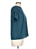 Westmoon 100% Polyester Teal Short Sleeve Blouse Size L - photo 4