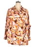 ELOQUII 100% Viscose Orange 3/4 Sleeve Blouse Size 24 waist - photo 1
