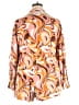 ELOQUII 100% Viscose Orange 3/4 Sleeve Blouse Size 24 waist - photo 2