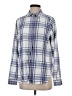 Jachs Girlfriend Plaid Silver Long Sleeve Button-Down Shirt Size S - photo 1