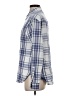 Jachs Girlfriend Plaid Silver Long Sleeve Button-Down Shirt Size S - photo 5