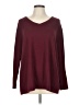 PASSPORTS Burgundy Long Sleeve Top Size L - photo 1