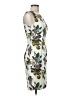 H&M Print White Cocktail Dress Size 6 - photo 4