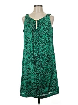 dana buchman green dress Silk dress