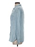 Native Youth 100% Modal Blue Long Sleeve Button-Down Shirt Size S - photo 5