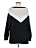 Express Outlet Chevron-herringbone Black Pullover Sweater Size S - photo 2