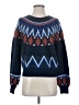 Sundry Chevron-herringbone Blue Pullover Sweater Size S - photo 1
