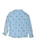 OshKosh B'gosh 100% Cotton Print Blue Long Sleeve Button-Down Shirt Size 6 - photo 2