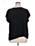 Halogen 100% Polyester Black Short Sleeve Top Size 1X - photo 1