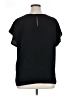 Halogen 100% Polyester Black Short Sleeve Top Size 1X - photo 2