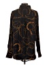 T Tahari 100% Polyester Paisley Black Blue Long Sleeve Blouse Size P (petite) - photo 2
