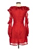 French Connection 100% Polyester Red Cocktail Dress Size 2 - photo 2