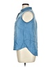 New Directions 100% Lyocell Blue Sleeveless Button-Down Shirt Size 0X - photo 5
