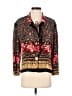 Carole Little Print Gold Red Jacket Size S (estimated) - photo 1