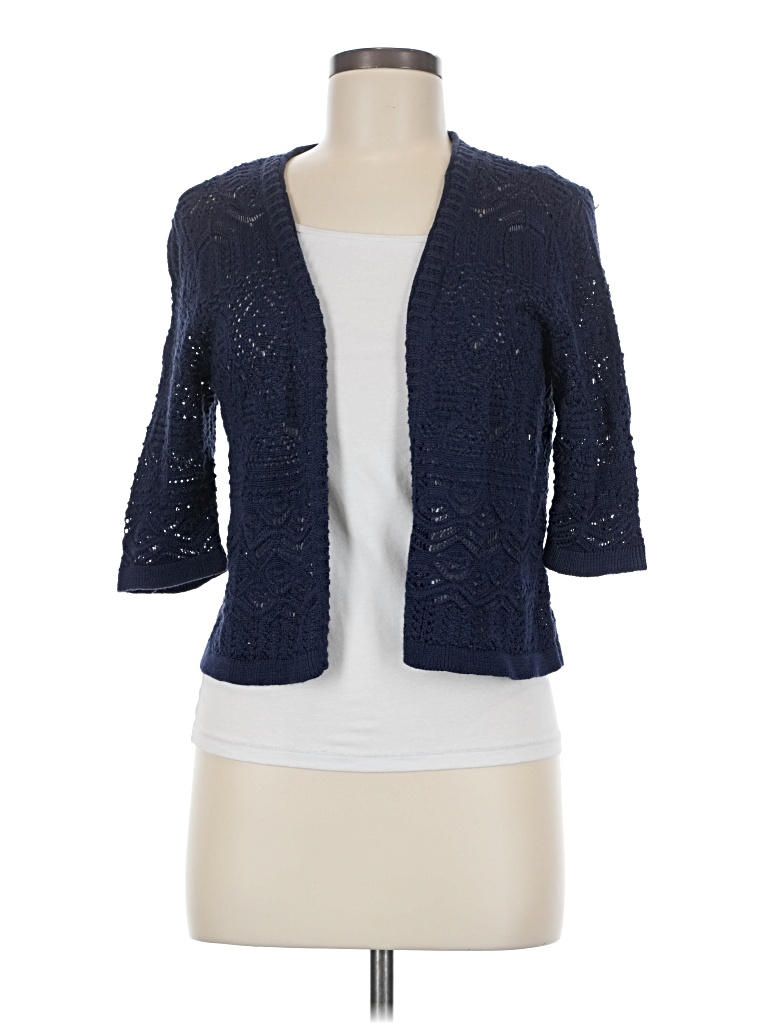 Pre-owned Jm Collection Cardigan Sweater In Blue