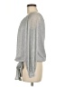 CeCe Metallic Silver Long Sleeve Blouse Size M - photo 5