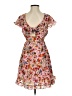 BCBGeneration 100% Polyester Floral Pink Cocktail Dress Size 0 - photo 1