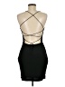 Just Quella Solid Black Cocktail Dress Size M - photo 2