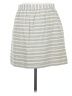 Paper Crown Stripes Gray Casual Skirt Size 8 - photo 2