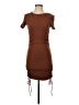 Zara Solid Brown Casual Dress Size S - photo 1