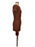 Zara Solid Brown Casual Dress Size S - photo 4