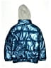 Forever 21 100% Polyester Metallic Blue Jacket Size 9 - 10 - photo 2