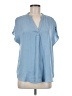 Maison d' Amelie 100% Polyester Blue Short Sleeve Blouse Size M - photo 1