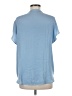 Maison d' Amelie 100% Polyester Blue Short Sleeve Blouse Size M - photo 2