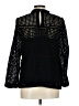 Point Sur 100% Polyester Black Long Sleeve Blouse Size 10 - photo 2