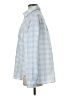 RSQ Checkered-gingham Blue Long Sleeve Blouse Size M - photo 5