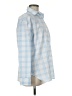 RSQ Checkered-gingham Blue Long Sleeve Blouse Size M - photo 4
