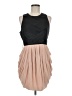 Twelve by Twelve 100% Polyester Color Block Tan Cocktail Dress Size M - photo 1